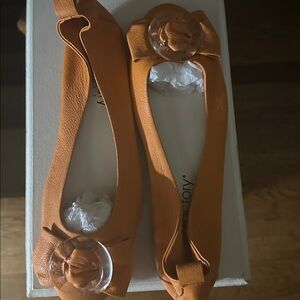 Orange Bow Flats by [Brand]